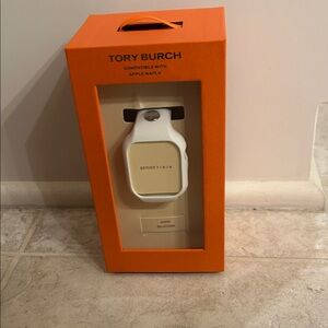 Tory Burch White Logo Apple Watch Band
